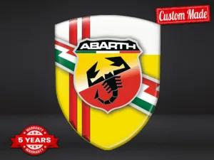 Fiat Abarth Sticker Dome Modern Stylish Max Edition Lasting